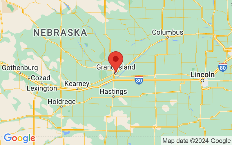 Map of Grand Island, Nebraska